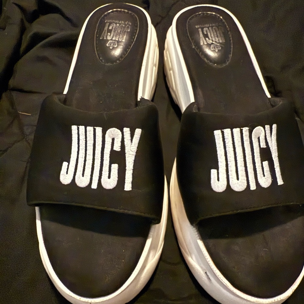 Juicy Couture Black Slide Sandals